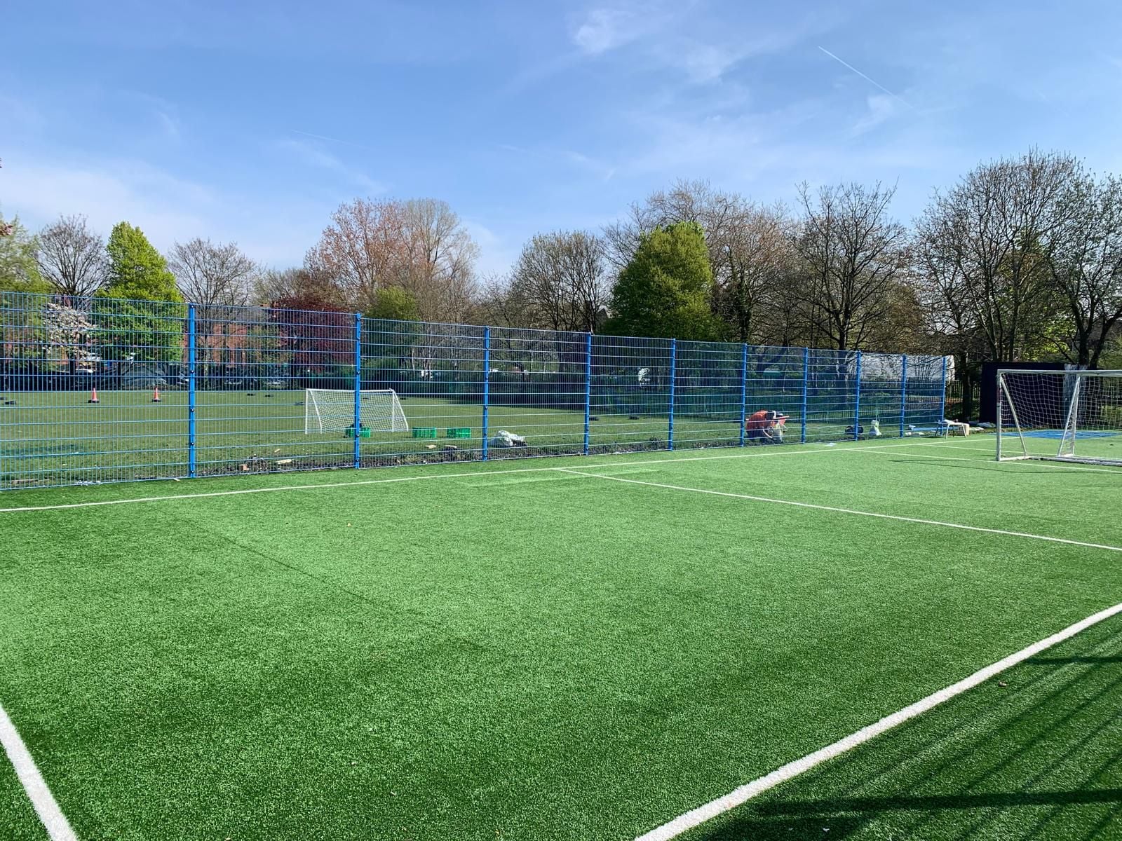 Commercial perimeter fencing installation